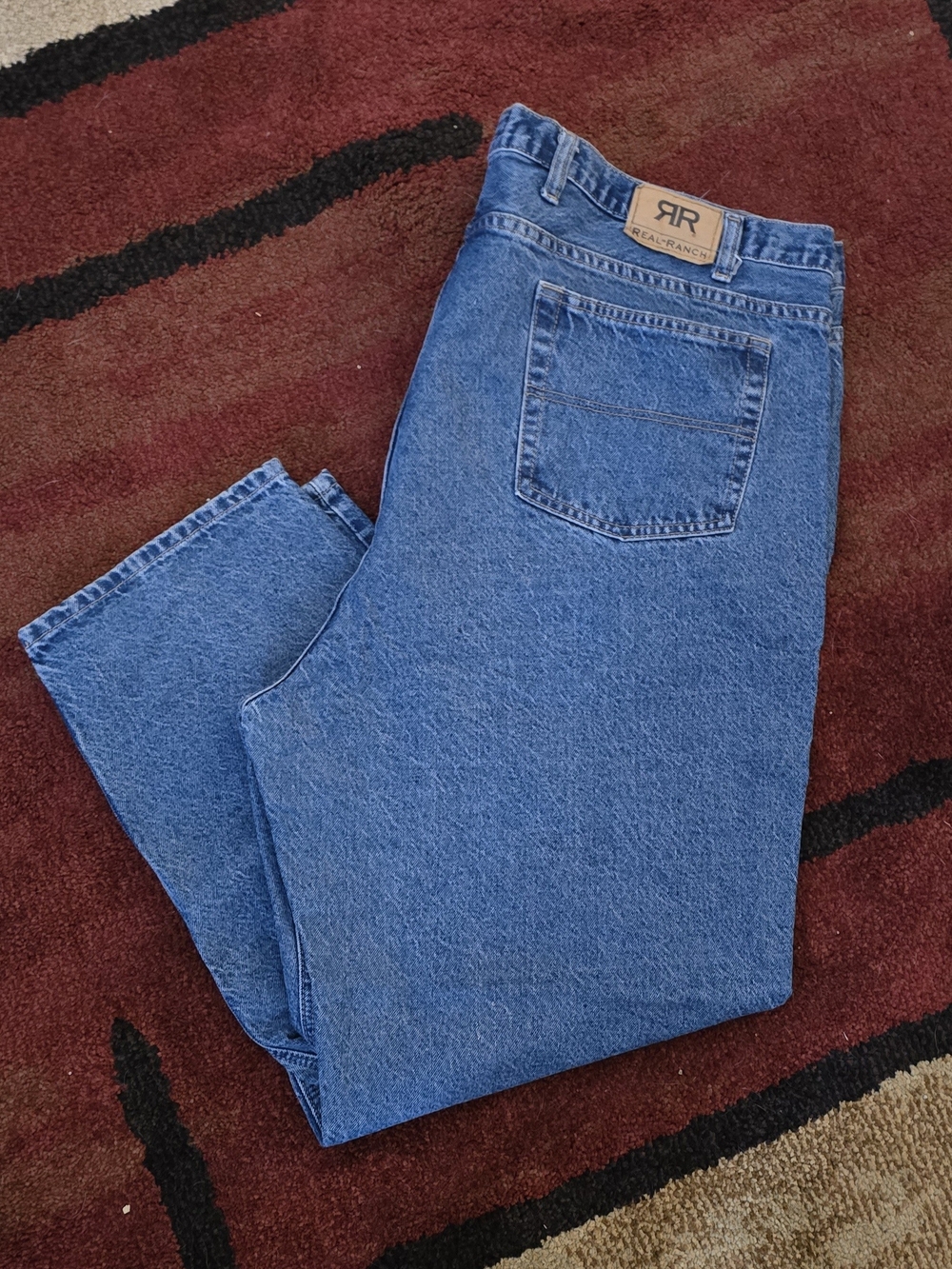 Real Ranch Workwear Men's Relaxed Fit Straight Leg Jeans Size 48/30.